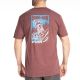 Tricou Saddle Mountain Tri-blend Maroon Frost/Imperial Blue 24