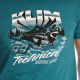 Tricou Snowcrest Tri-blend Heathered Teal/Black 25