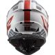 Casca ATV Pioneer Evo Evolve MX436 Alb- Rosu 2021