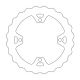 Disc Frana Gas/Husa/Hqv/Ktm Ec 250 Fc/Fe/Tc/Te 250/300/350 Exc/300 110363