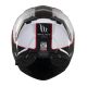 Casca Moto Flip-Up Atom 2 SV Emalla B0 Black/White/Glossy Red