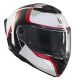 Casca Moto Flip-Up Atom 2 SV Emalla B0 Black/White/Glossy Red