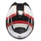 Casca Moto Flip-Up Atom 2 SV Emalla B0 Black/White/Glossy Red