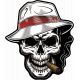 Sticker Moto Uv Tank Bumps Skull 5031p