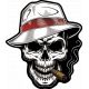 Sticker Moto Uv Tank Bumps Skull 5031p
