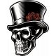 Sticker Moto Uv Tank Bumps Skull 5032p