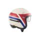 Casca Moto Open-Face/Jet Vintage K8BM Matt White/Blue/Red 2024