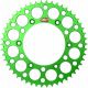 Pinion Spate Aluminiu 520 49T Verde 112u-520-49