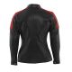 Geaca Moto Piele Dama Alice Black/White/Red 2024 