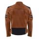 Geaca Moto Piele Jari V2 Cognac/Black 2024