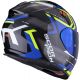 Casca Moto Full-Face Exo-491 Spin Black/Blue/Neon Yellow 2022
