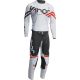 Pantaloni Moto MX Copii Pulse Cube Light Gray/Red Orange 2022