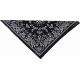 Paisley Cotton Bandana Black B001 2021